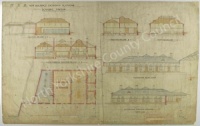 Historic plan of Scarborough Railway Station 1883